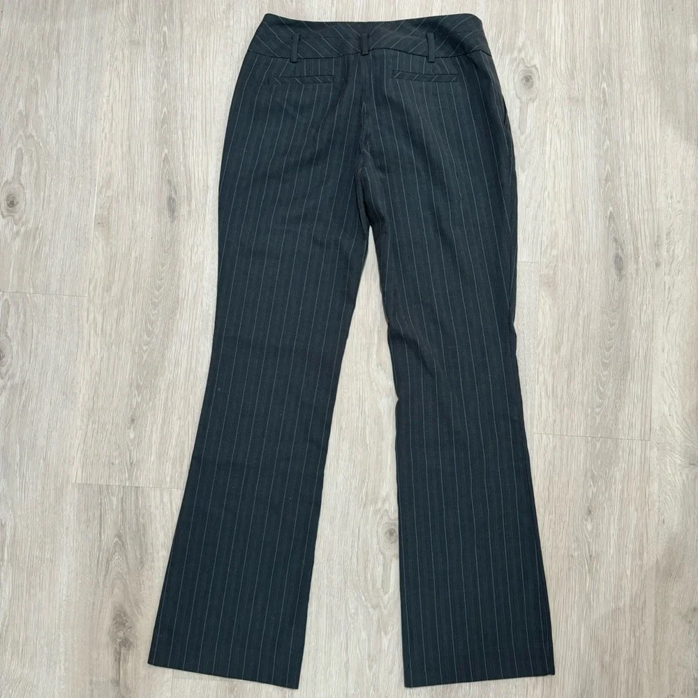 mossimo grey pinstripe straight leg trouser office dress work pants bottom - Picture 4 of 9